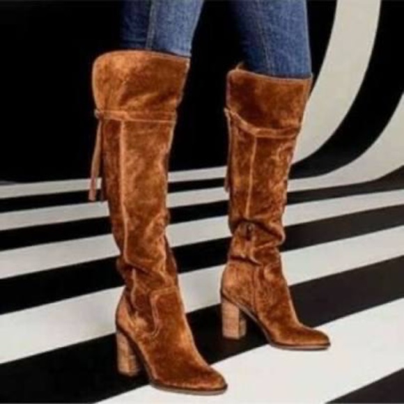 Franco Sarto Shoes - Franco Sarto Ellyn Over The Knee Boots, Size 6.5